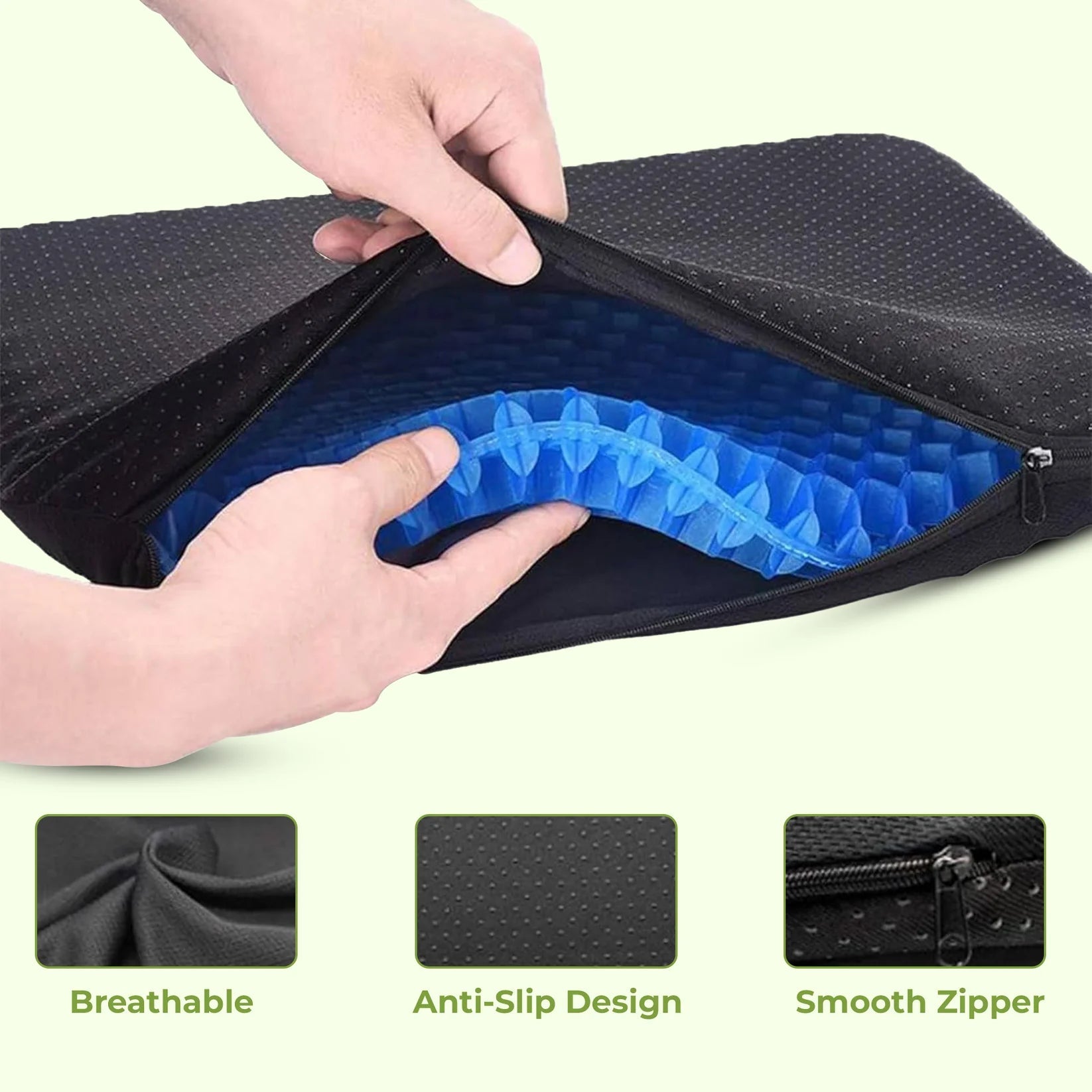 Honeycomb Gel Seat Cushion – Office, Car & Home Use
