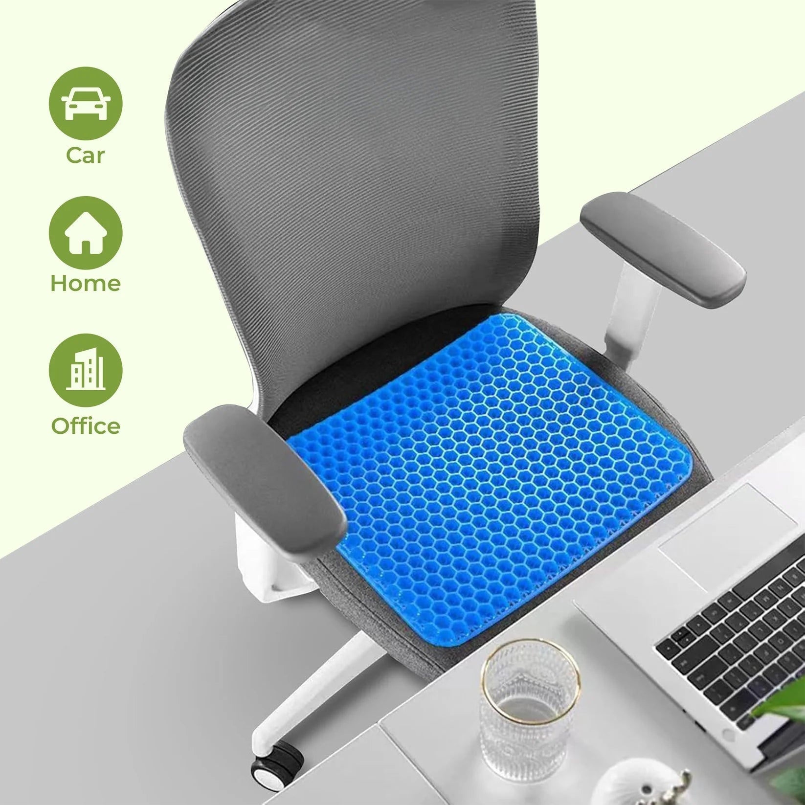 Honeycomb Gel Seat Cushion – Office, Car & Home Use