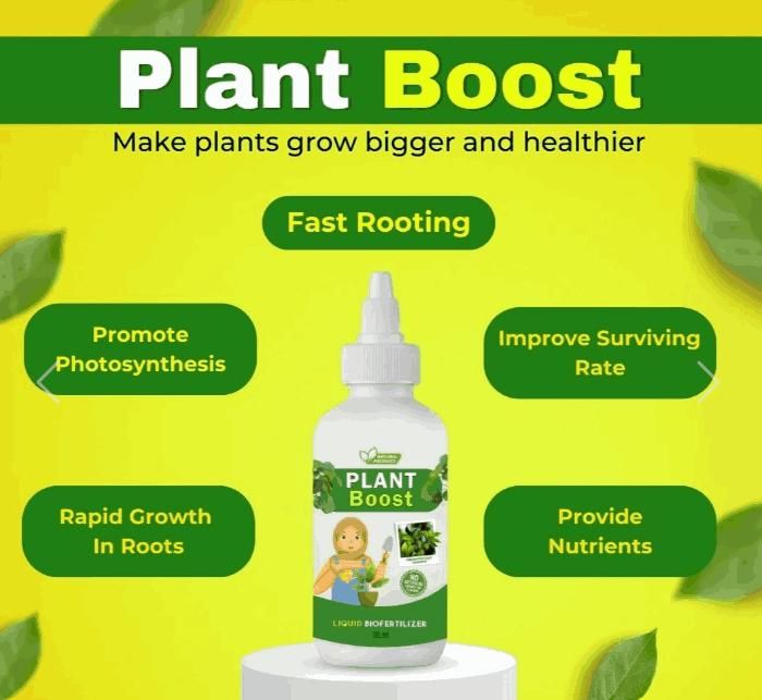 Organic Plant Boost - Faster Growth & Stronger Roots (Pack of 3)