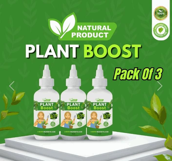 Organic Plant Boost - Faster Growth & Stronger Roots (Pack of 3)