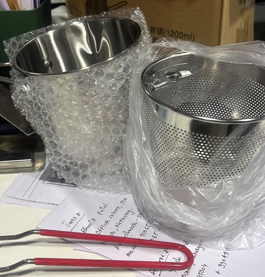 Stainless Steel Deep Frying Pot 1.5ltr