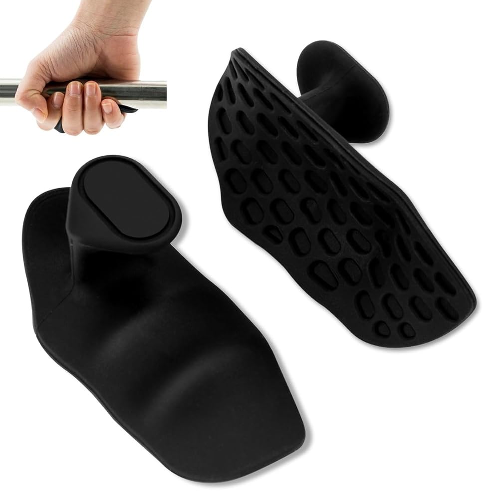 Anti-Slip Ergonomic Hand Grips (1 Pair) - Black