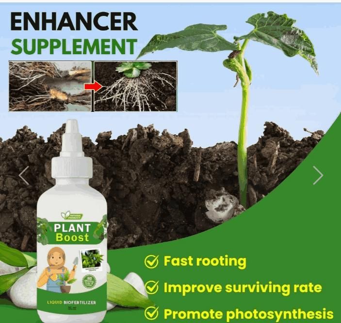 Organic Plant Boost - Faster Growth & Stronger Roots (Pack of 3)