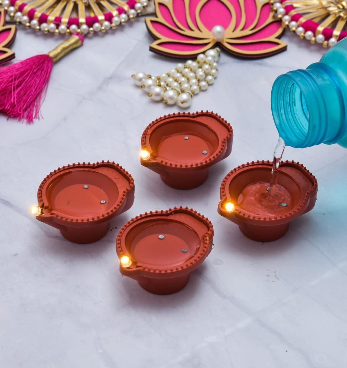 Smokeless Water Sensor Diyas ( RE-USABLE & LONG LASTING)