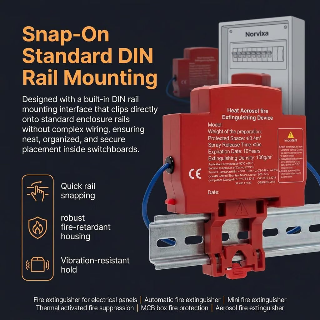 IgnisGuard™ - Heat-Activated Aerosol Fire Suppression Device for Electrical Panels & DB Boxes
