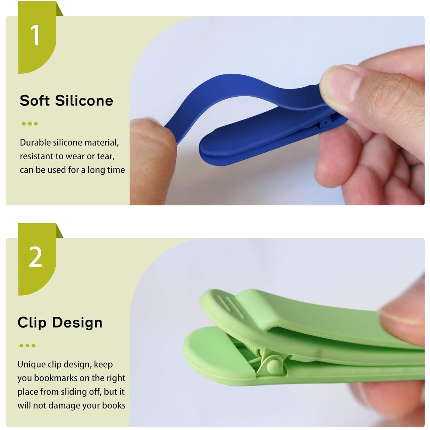 Smart Silicon Bookmark (Set of 3)