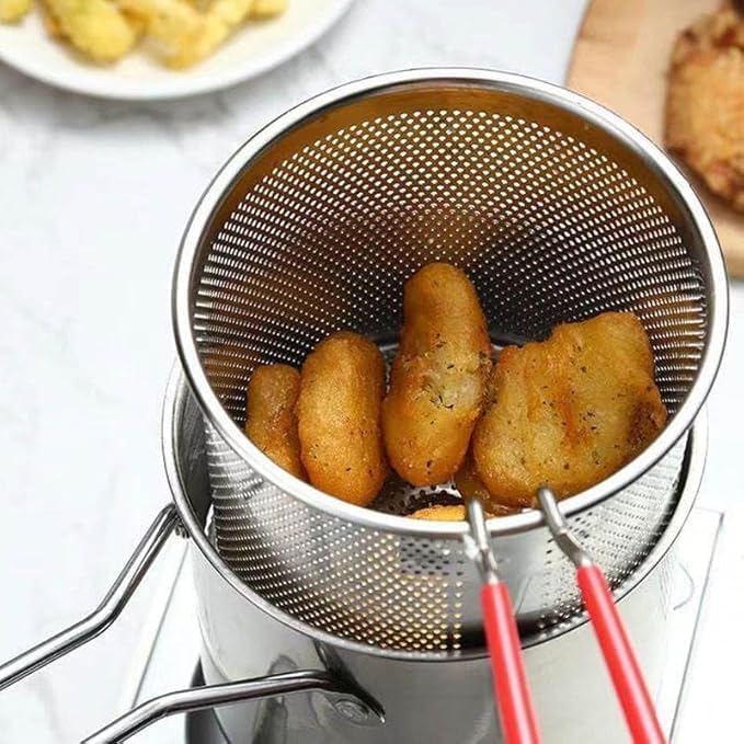 Stainless Steel Deep Frying Pot 1.5ltr