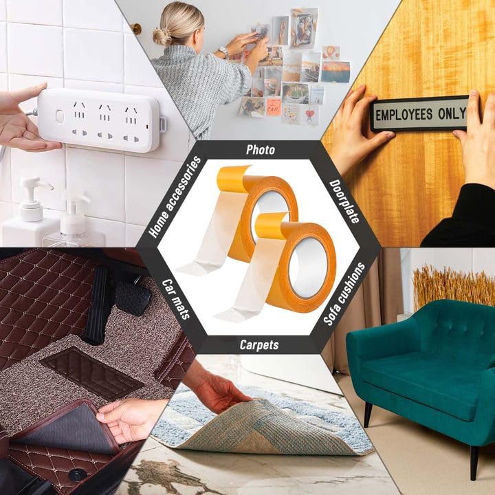 Super Sticky Transparent Double-Sided Heavy Duty Mounting Tape