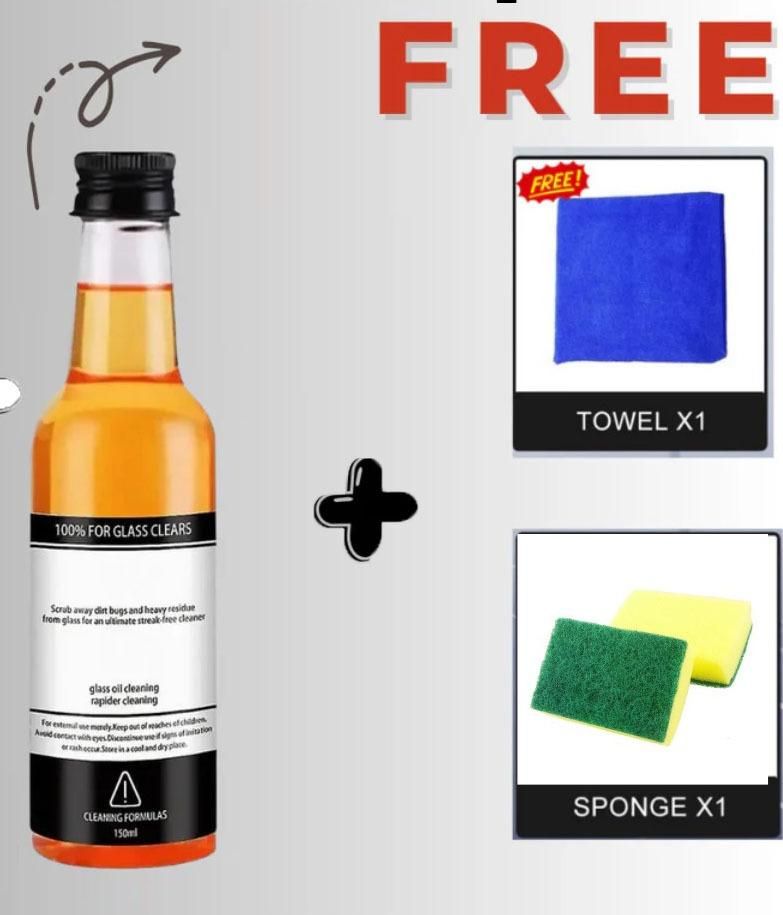 Super Glass Cleaning Agent 100ml Bottle | Buy 1 Get 1 Free