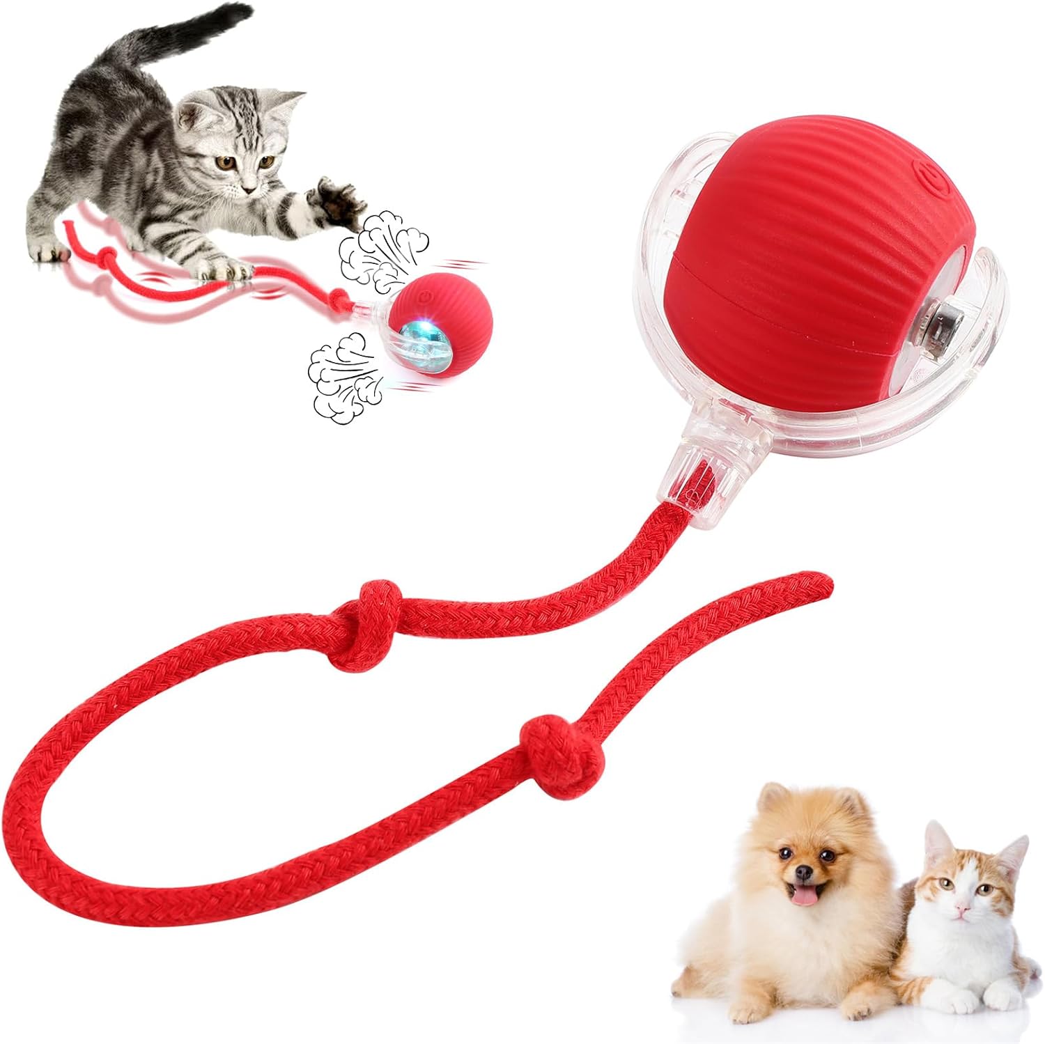 Dog Ball Toy Electric Fun Ball Toy for Cats Dogs