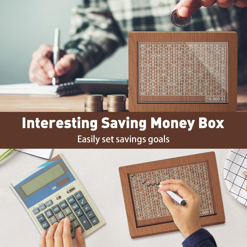 Money Savings Challenge Box - Piggy Bank