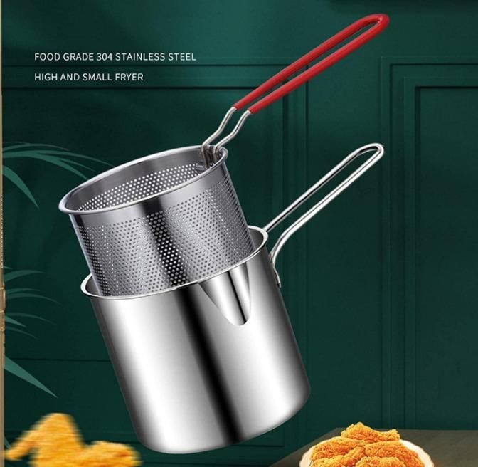 Stainless Steel Deep Frying Pot 1.5ltr