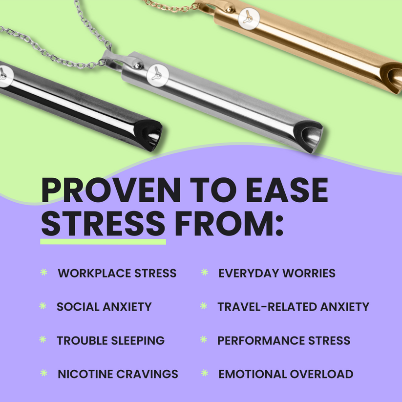 Breathing Stress Relief Necklaces for Anxiety Relief, Stop Smoking Aid, Meditation, Therapy