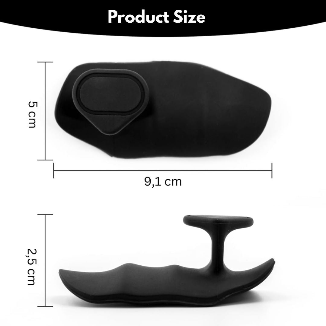 Anti-Slip Ergonomic Hand Grips (1 Pair) - Black