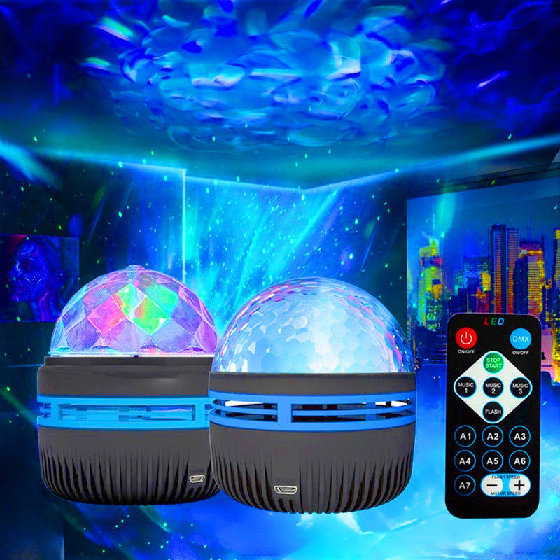 Remote Controlled Northern Lights and Ocean Waves Projector Lamp
