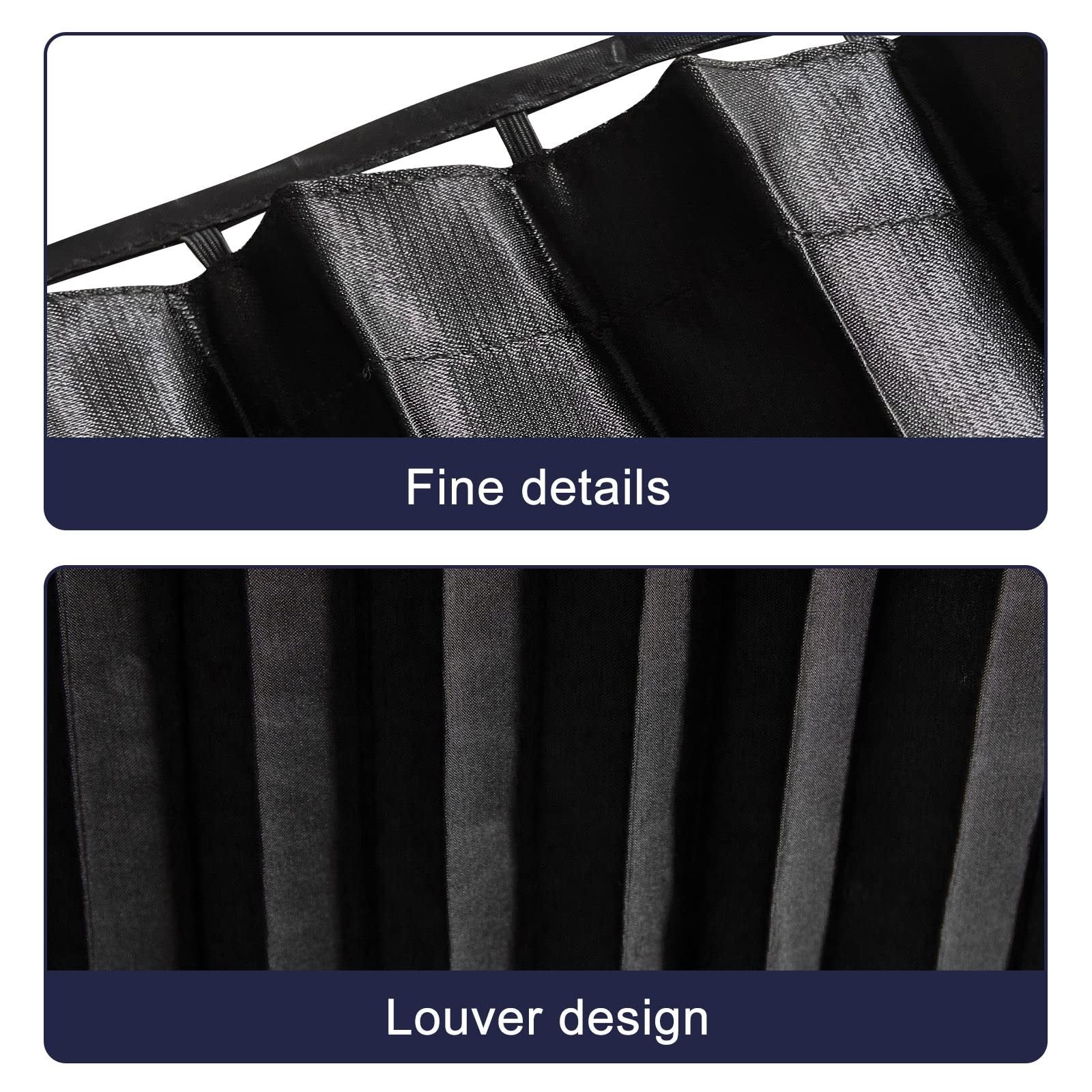 Magnetic Car Window Sunshades (4 Pcs) - Black