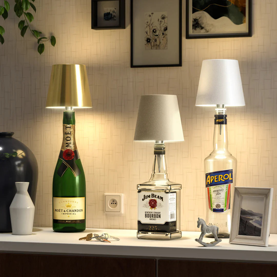Wireless Bottle Lamp - Rechargeable