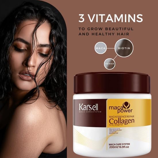 Original Karseell Collagen Hair Straightener Mask (Buy 1 Get 1 Free)