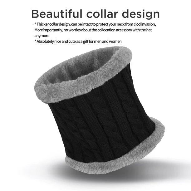 Unisex Woolen Cap Set