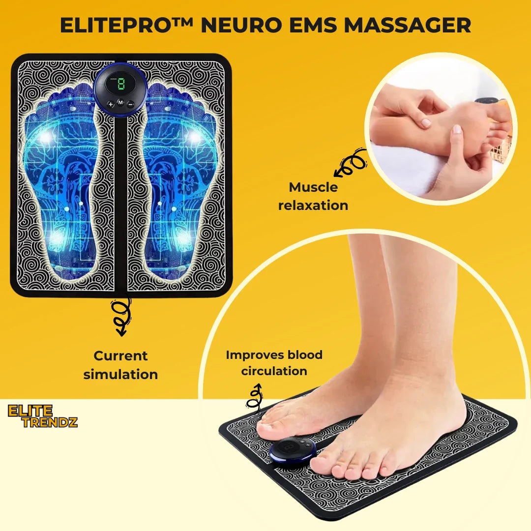 THERAFOOT PRO™ NEURO MASSAGER- 8 Massage modes with 19 intensity levels