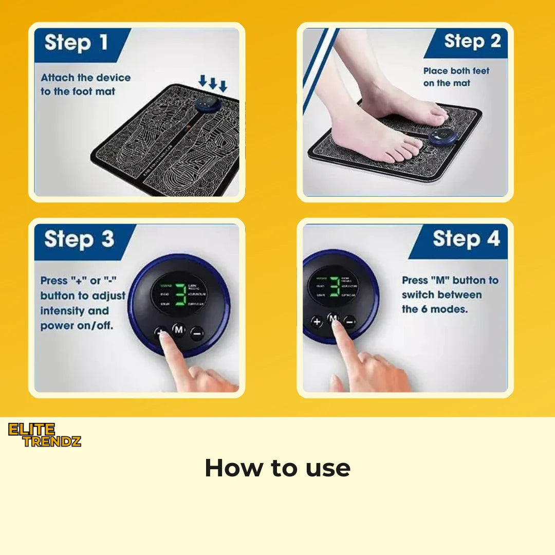 THERAFOOT PRO™ NEURO MASSAGER- 8 Massage modes with 19 intensity levels
