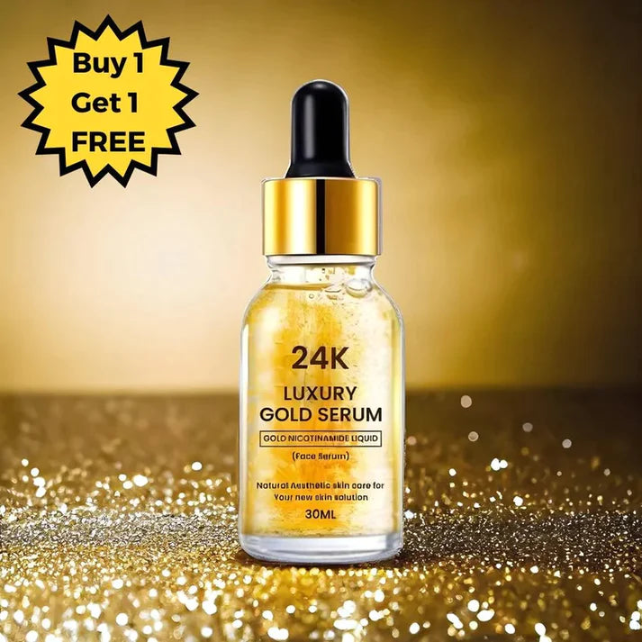 24K Gold Face Serum (Buy 1 Get 1 Free) - ⭐️⭐️⭐️⭐️⭐️ 4.9/5 Reviews