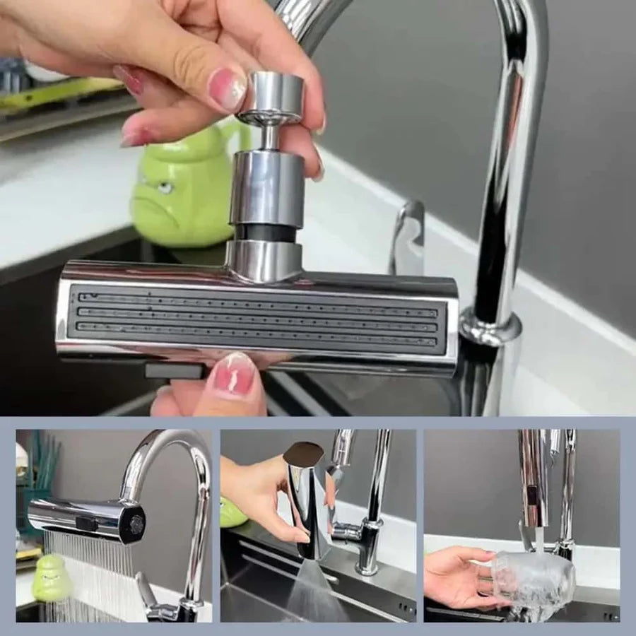 360° Waterfall Faucet Extender For Kitchen Sink