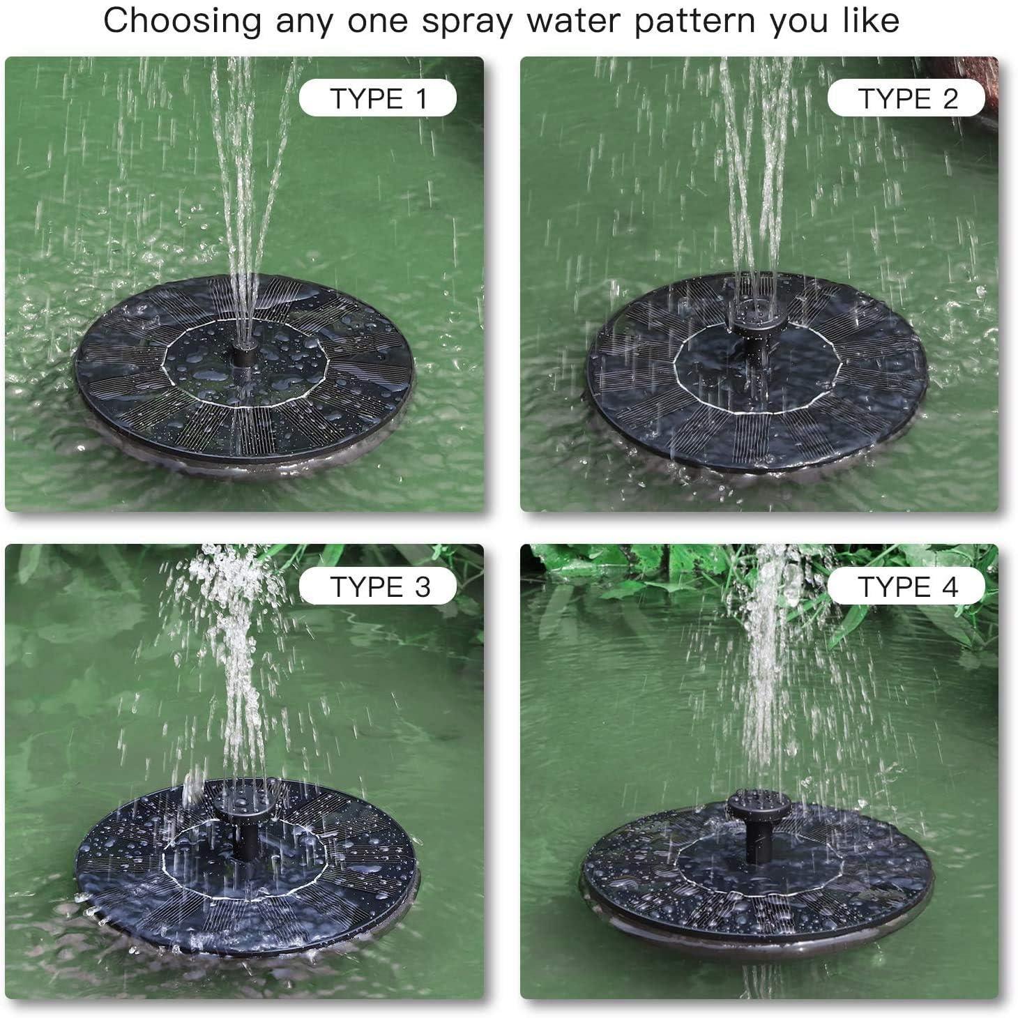 Solar Powered Floating Water Fountain