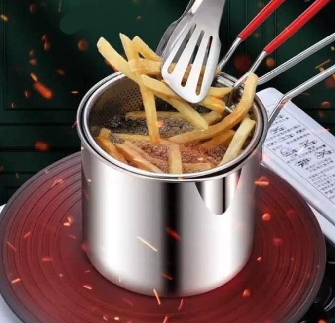 Stainless Steel Deep Frying Pot 1.5ltr