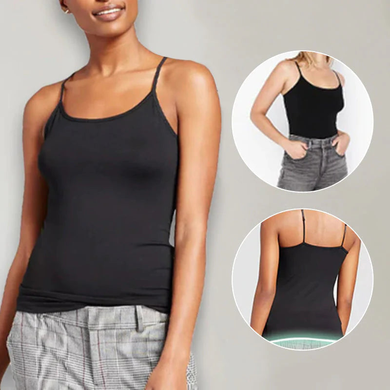 Core Flow Cami/Tank Top With Built-In Bra (Pack of 2)