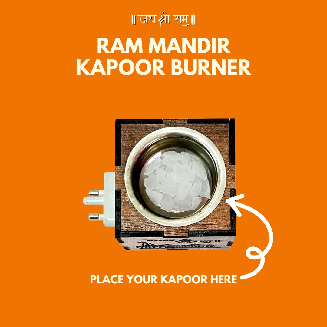 3-IN-1 Ayodhya Ram Mandir Electric Kapoor Burner & Night lamp