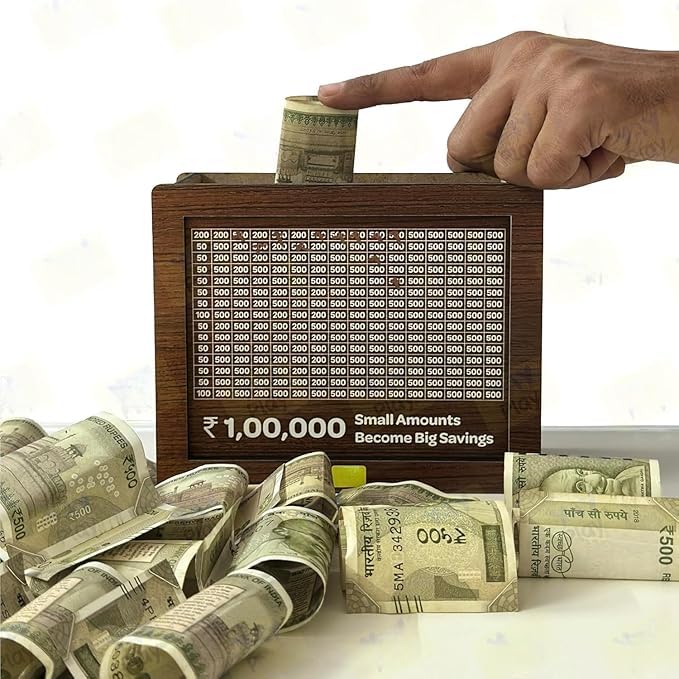 Money Savings Challenge Box - Piggy Bank