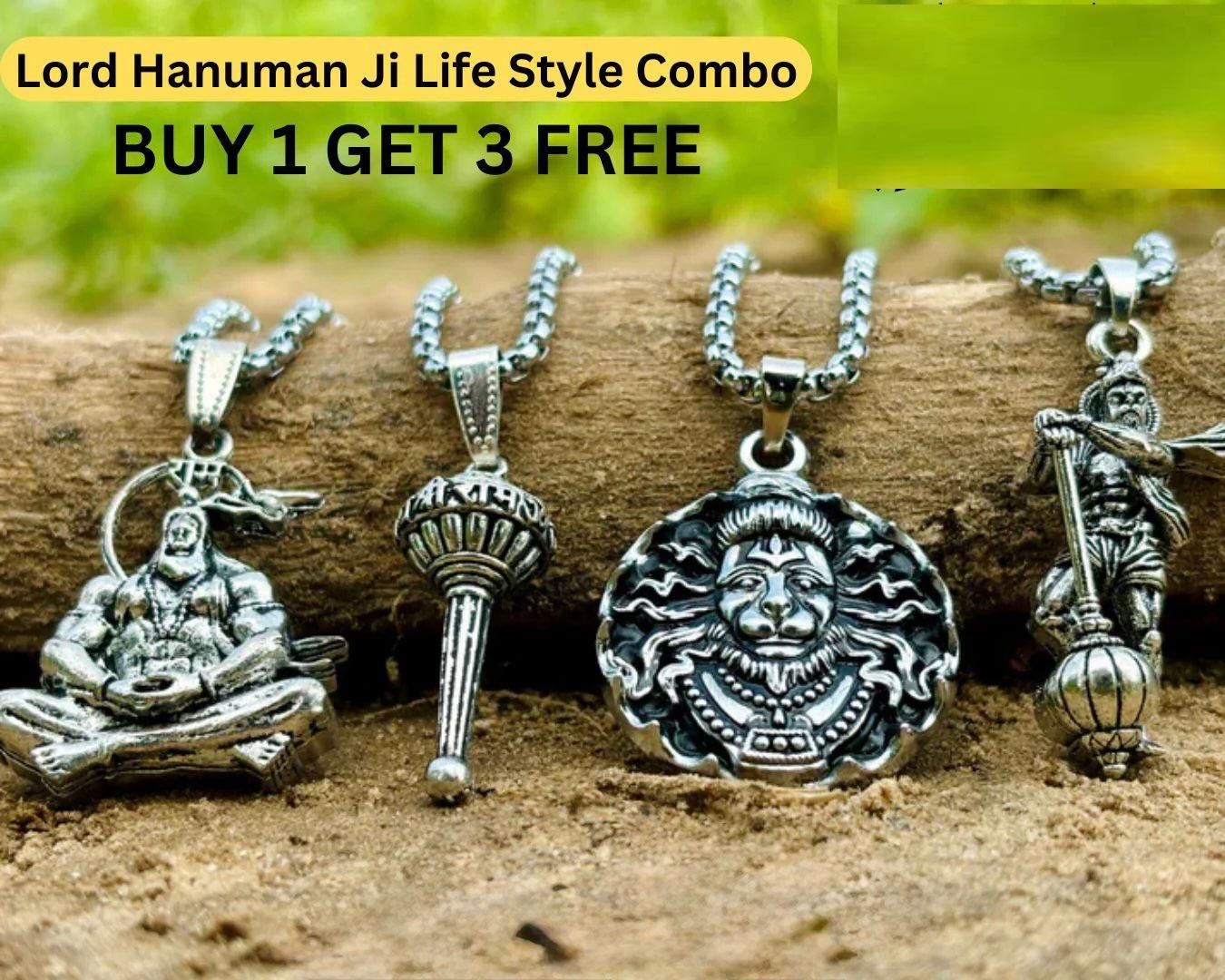 Lord Hanuman Chain With Pendant (Pack of 4)