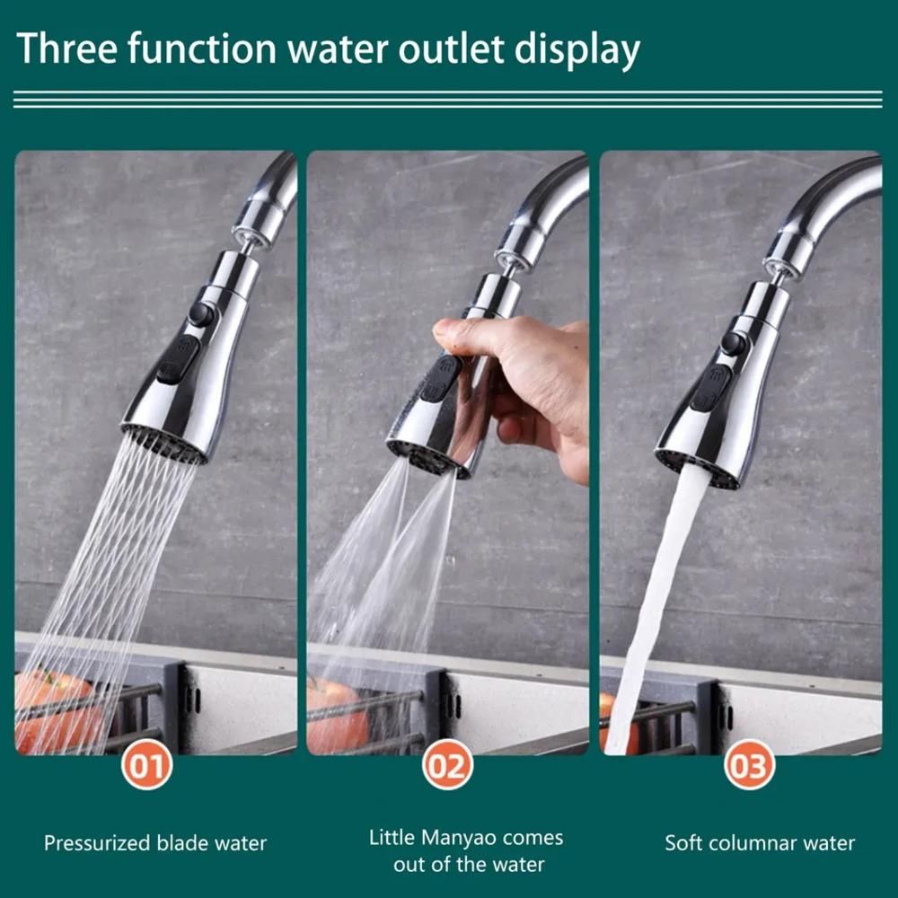 3 Modes kitchen Sink faucet Extension | 360° Rotation