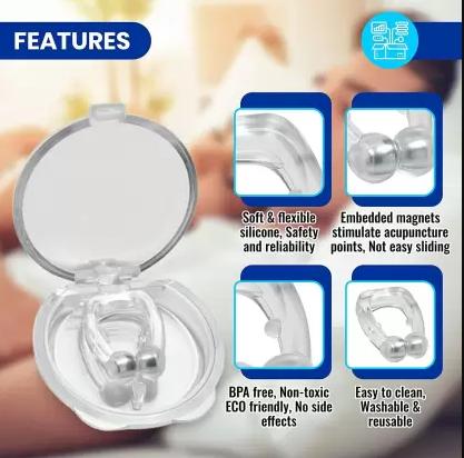 Anti Snoring Nose Clip (Buy 1 Get 1 Free)