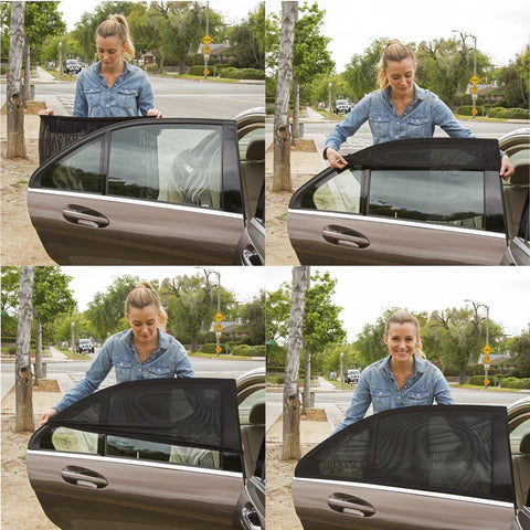 Universal Compatible Car Window Sun Shade (Pack of 4)