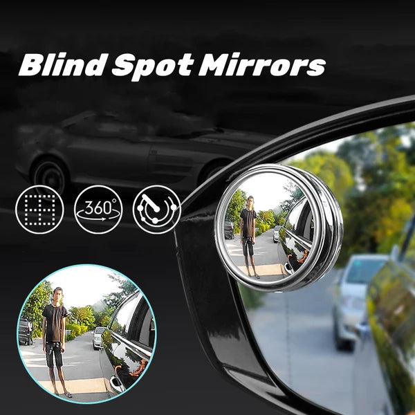 360° Blind Spot Mirror | Drive Safer, Smarter & Stress Free (2 Pair - Buy 1 Get 1 Free)