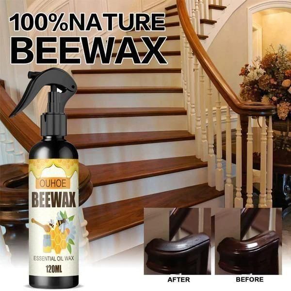 Natural Beeswax Spray - Furniture Polish & Cleaner for Wood (Buy 1 Get 1 Free)