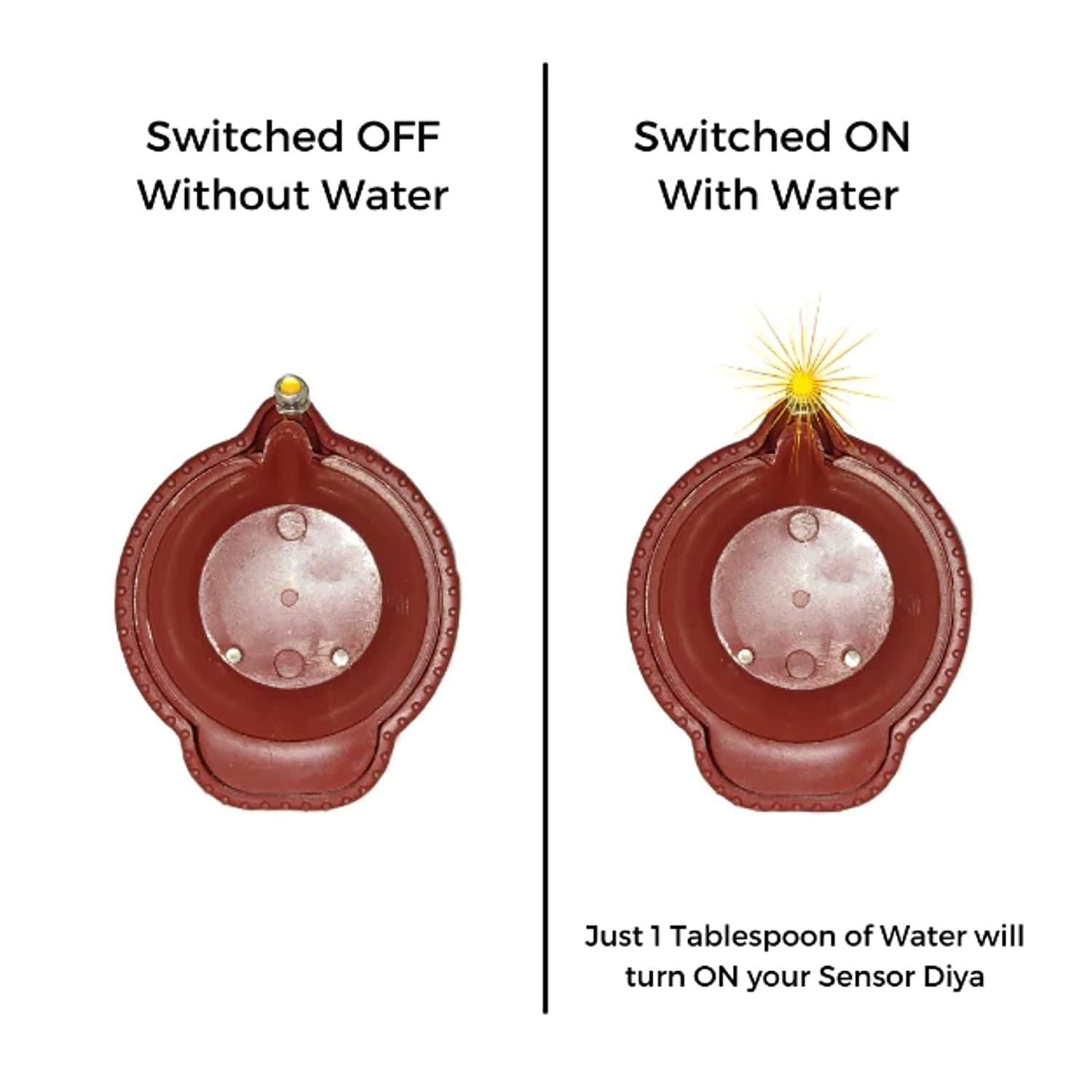 Smokeless Water Sensor Diyas ( RE-USABLE & LONG LASTING)