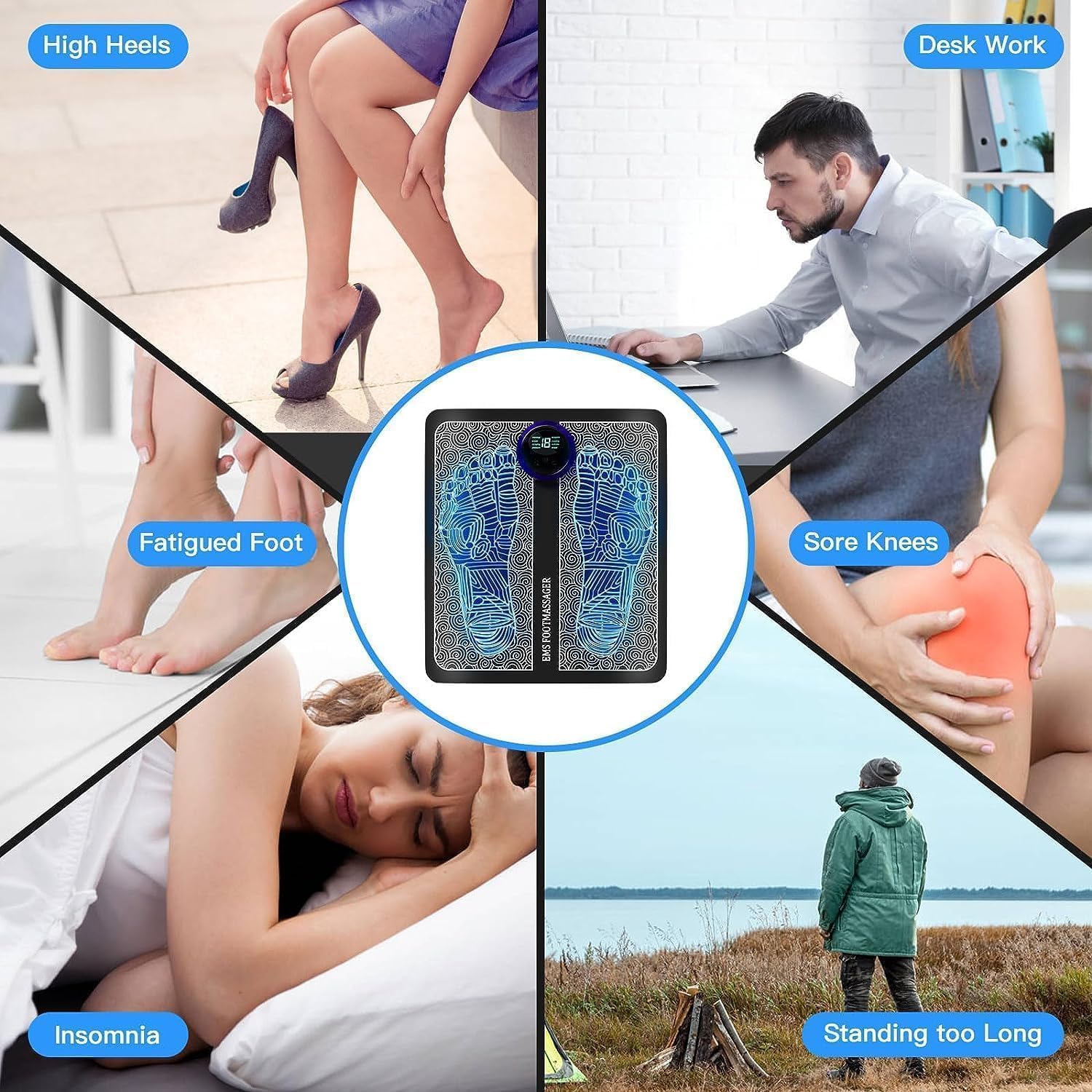 THERAFOOT PRO™ NEURO MASSAGER- 8 Massage modes with 19 intensity levels