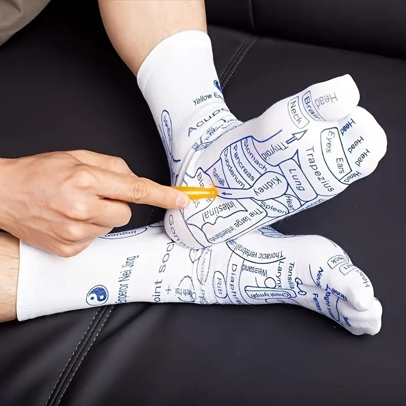 Foot Reflexology Socks (2 Socks + 1 Stick)