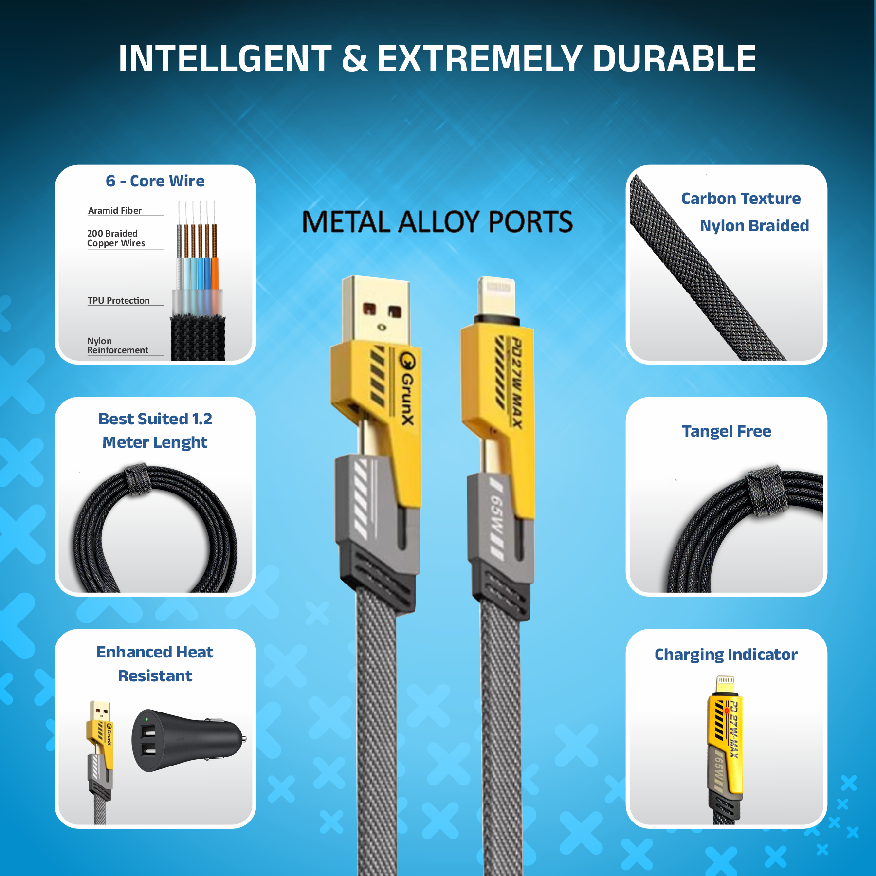 4 in 1 Fast Charging & Data Cable