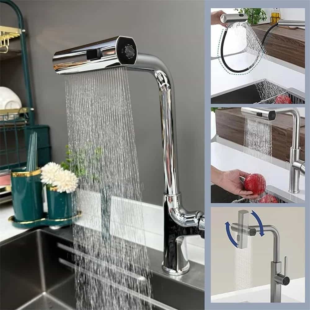 360° Waterfall Faucet Extender For Kitchen Sink