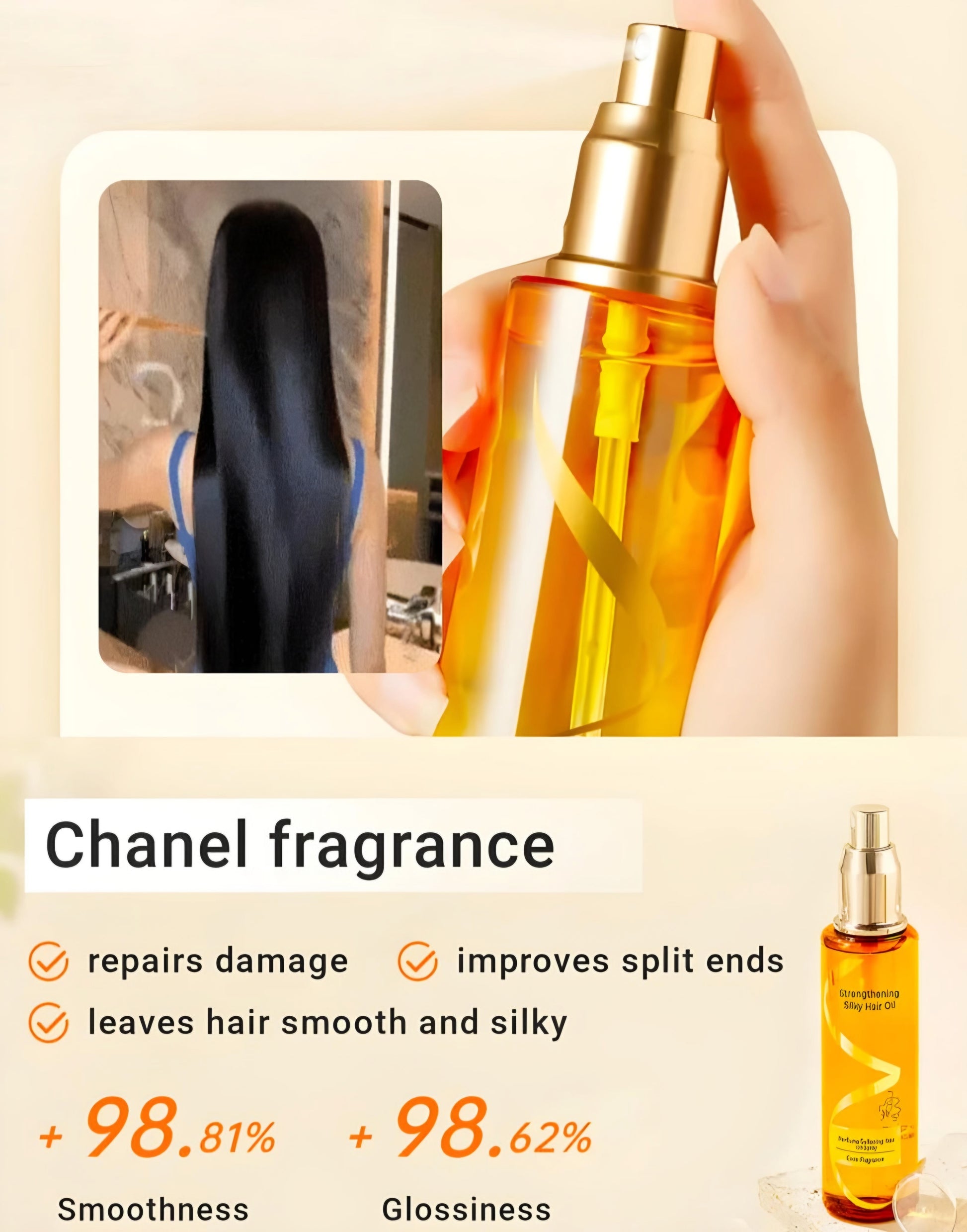 Moisturizing And Strengthening Hair Oil Perfume Spray (BUY 1 GET 1 FREE)