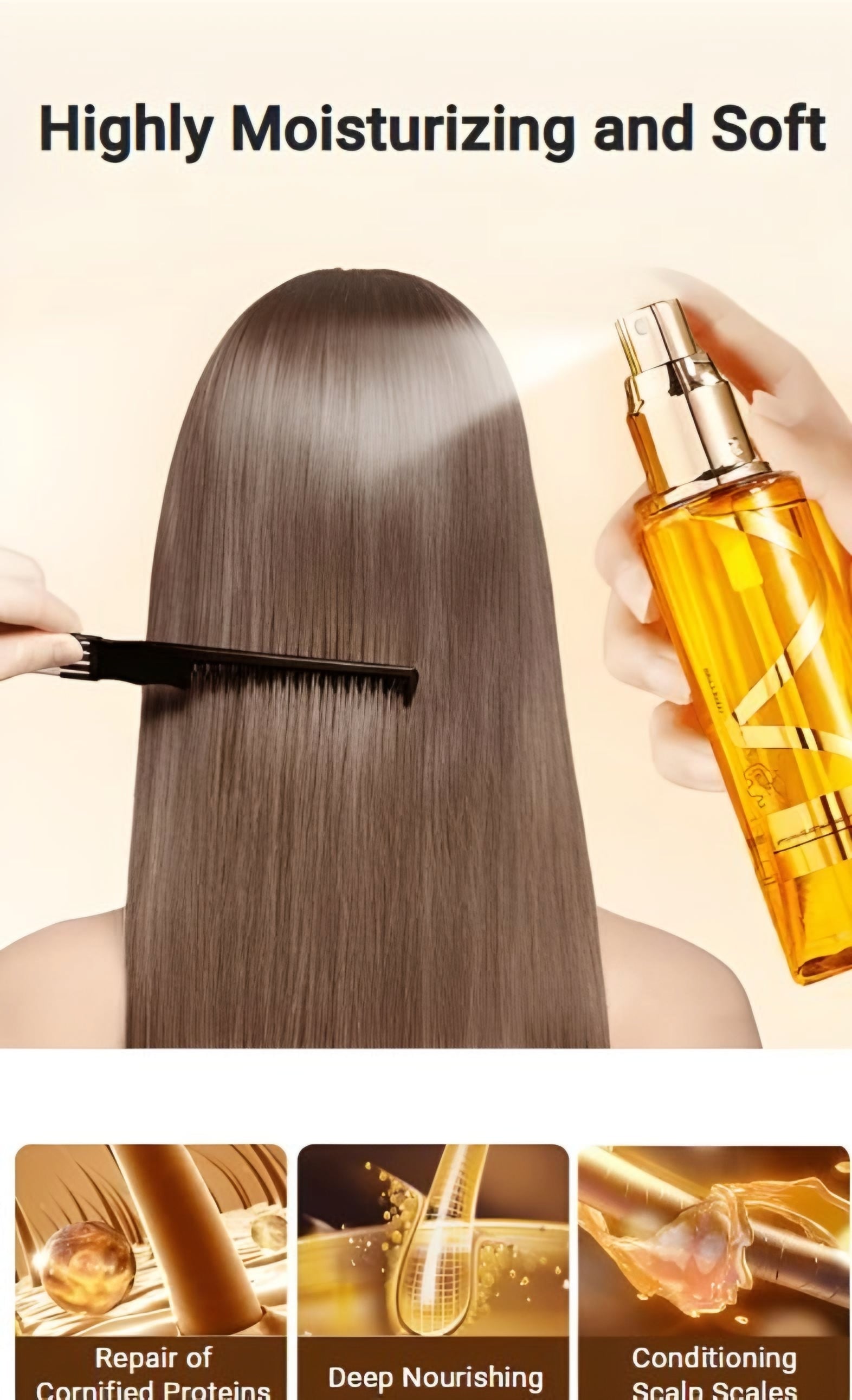 Moisturizing And Strengthening Hair Oil Perfume Spray (BUY 1 GET 1 FREE)