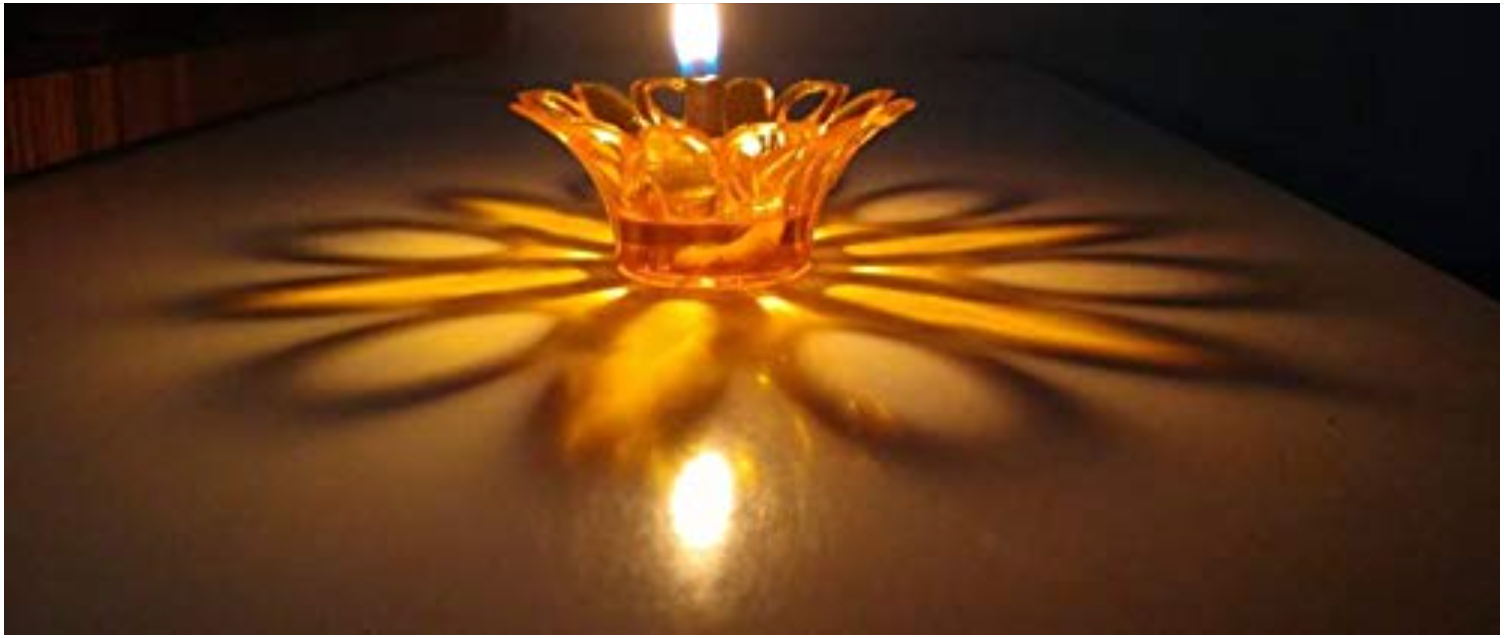 3D Reflective Diya Set - Festival Diwali Decor