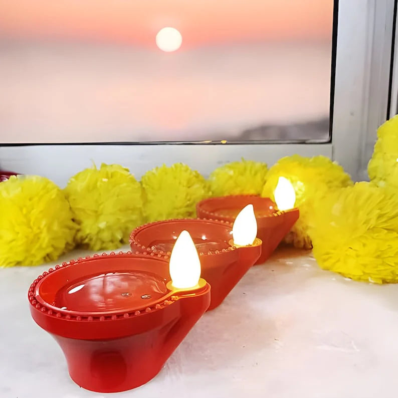 Smokeless Water Sensor Diyas ( RE-USABLE & LONG LASTING)
