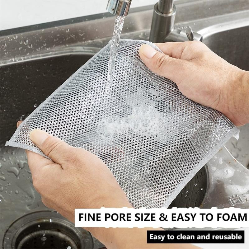 Multipurpose Wire Dishwashing Rags (Pack Of 5)