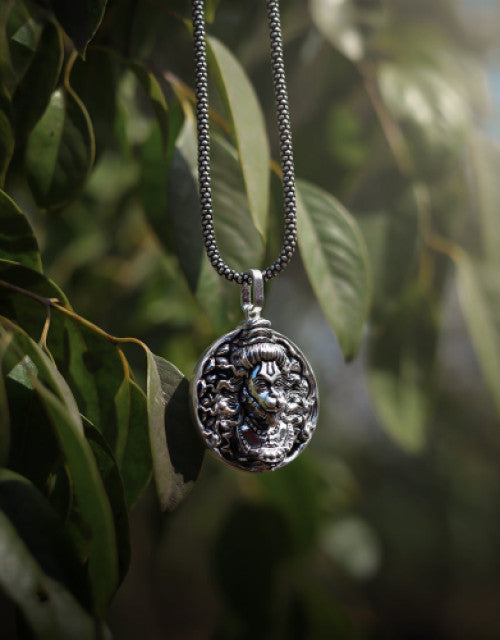 Men's Silver Chain with Hanuman Ji Pendant