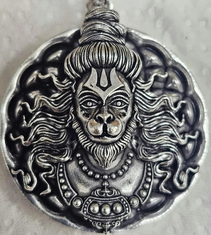 Men's Silver Chain with Hanuman Ji Pendant